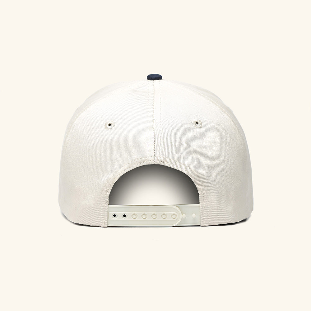 YFC Rings Station Twill 5-Panel Snap Back - Natural/Navy