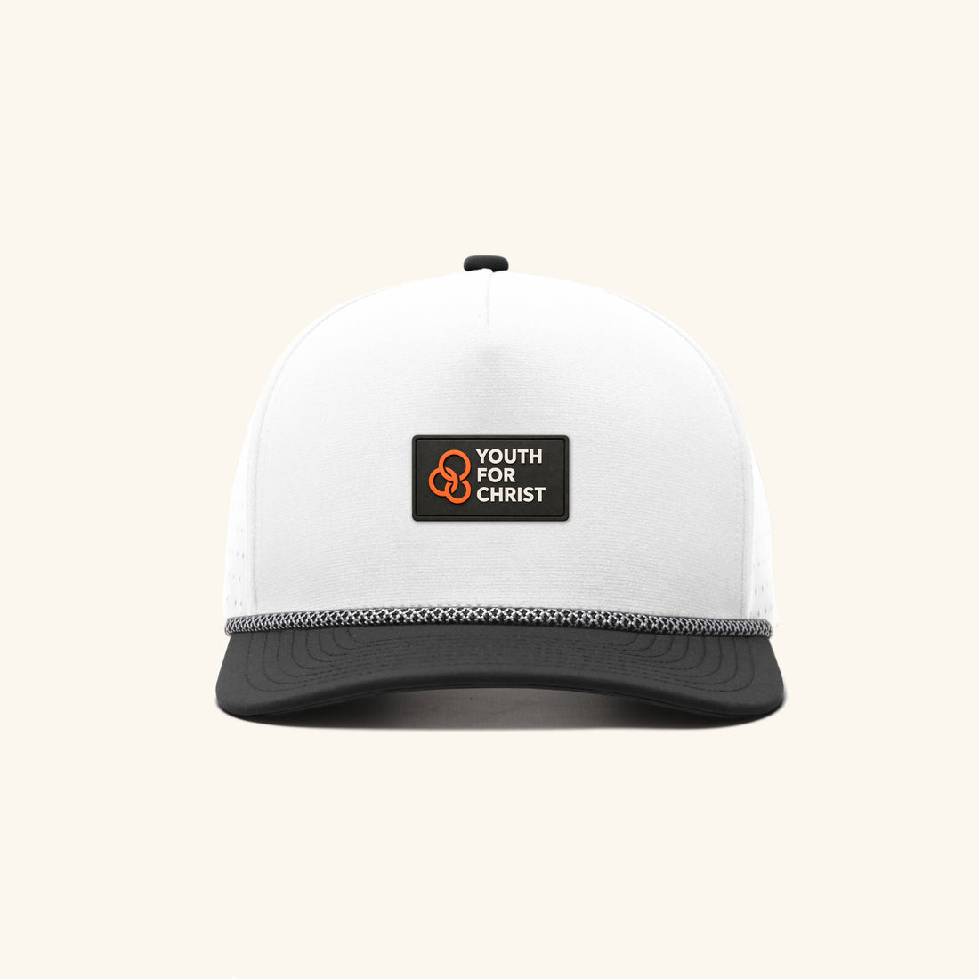 YFC Elements Station Tech 5-Panel Rope Snap Back - White/Black