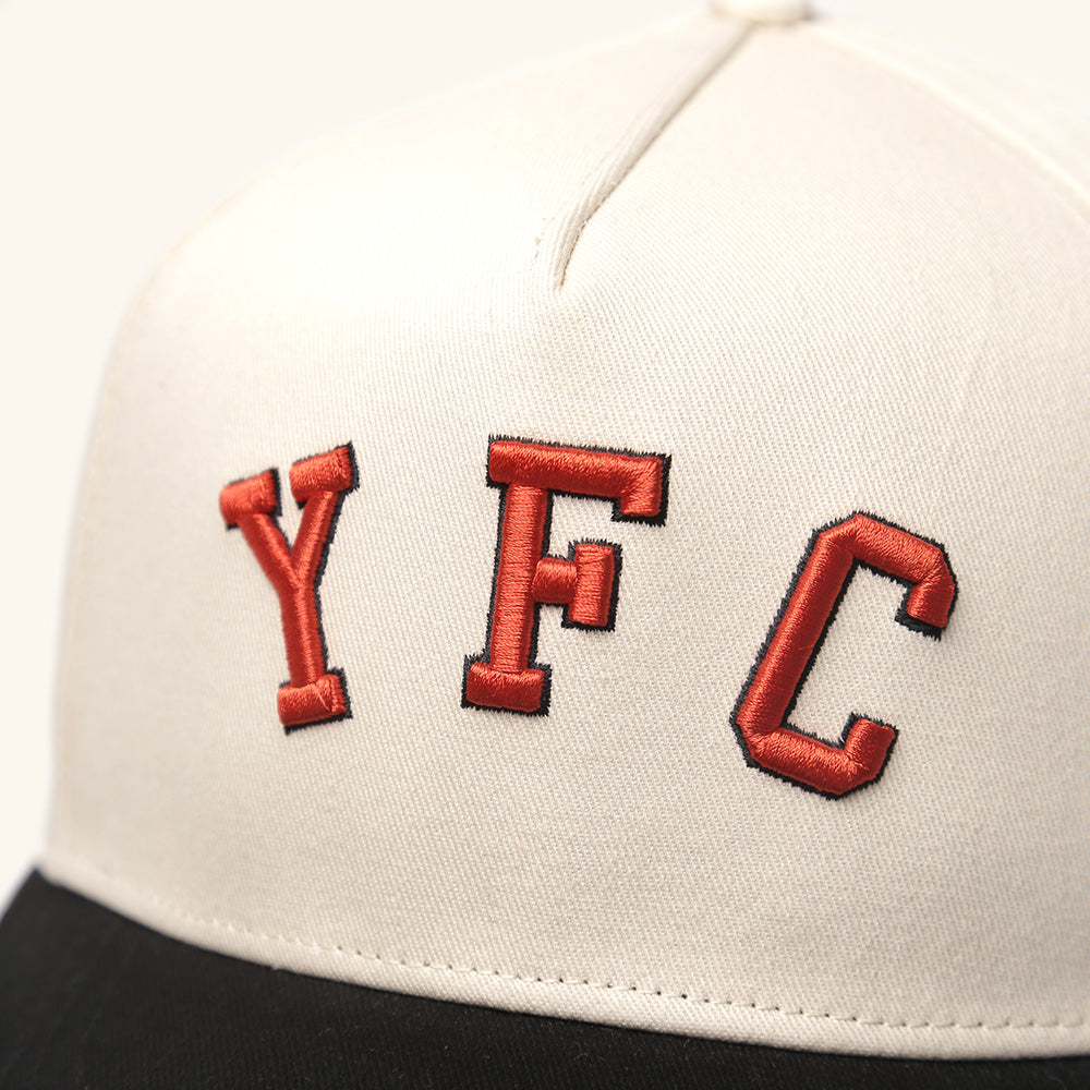 YFC Arch Station Twill 5-Panel Snap Back - Natural/Black