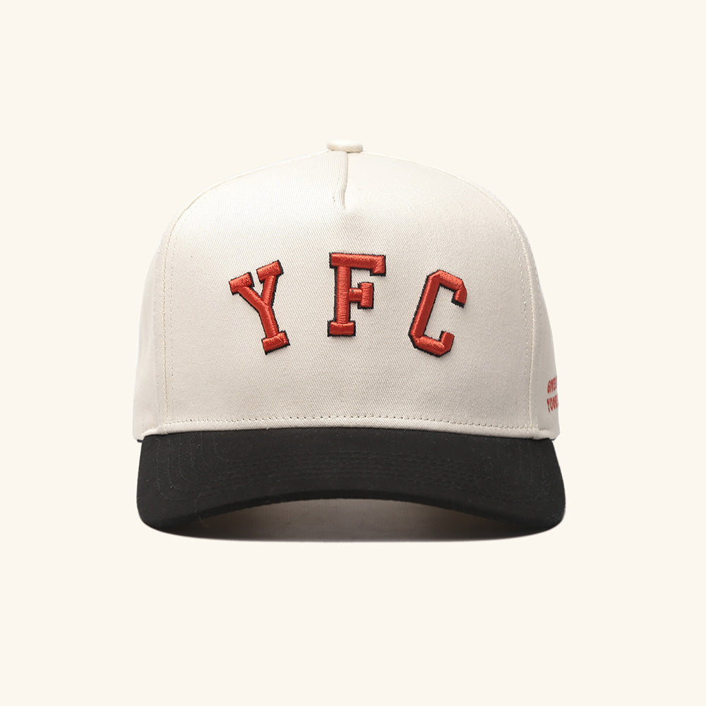 YFC Arch Station Twill 5-Panel Snap Back - Natural/Black