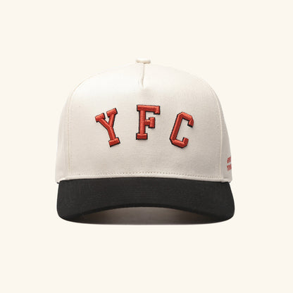 YFC Arch Station Twill 5-Panel Snap Back - Natural/Black