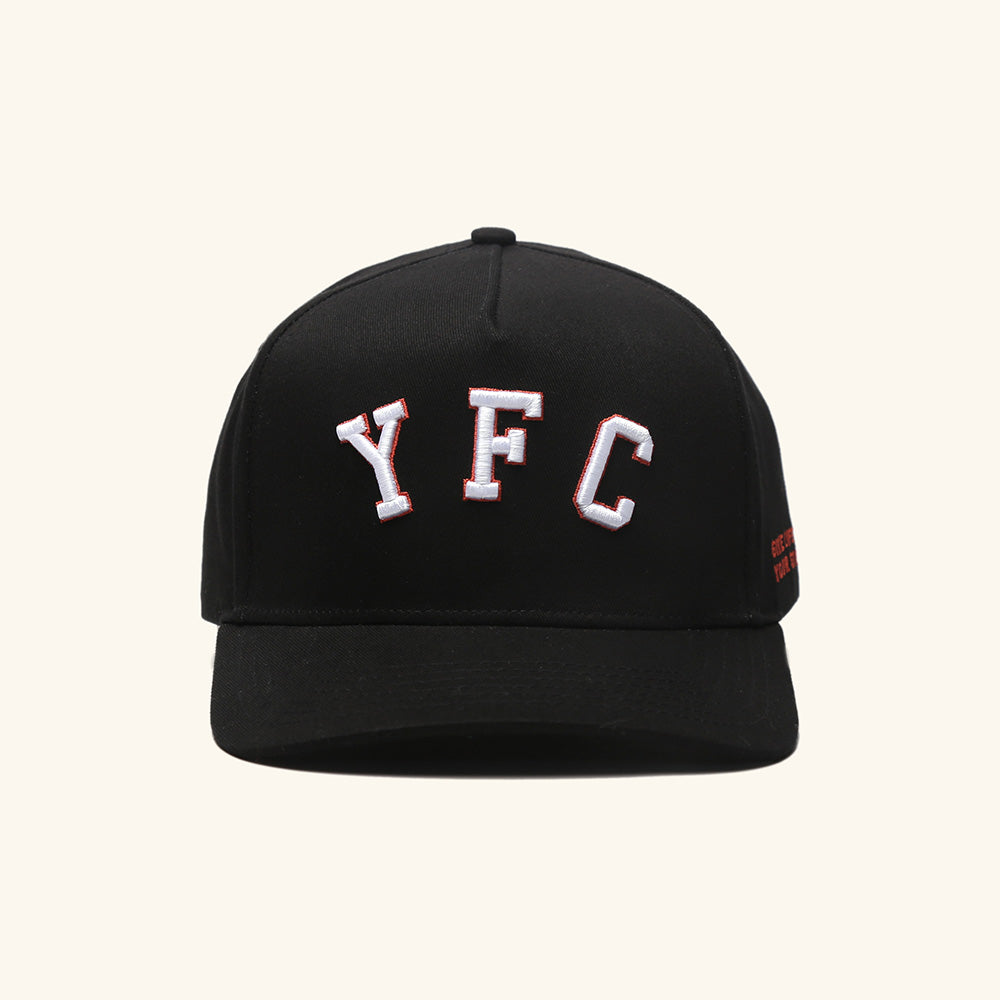 YFC Arch Station Twill 5-Panel Snap Back - Black