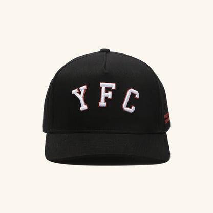 YFC Arch Station Twill 5-Panel Snap Back - Black