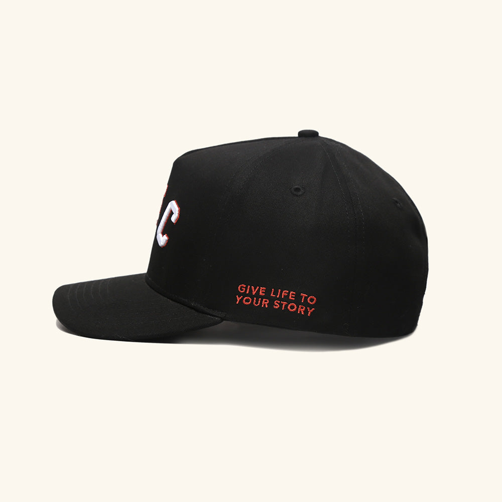 YFC Arch Station Twill 5-Panel Snap Back - Black