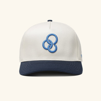 YFC Rings Station Twill 5-Panel Snap Back - Natural/Navy