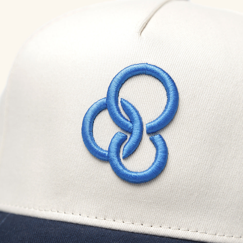 YFC Rings Station Twill 5-Panel Snap Back - Natural/Navy