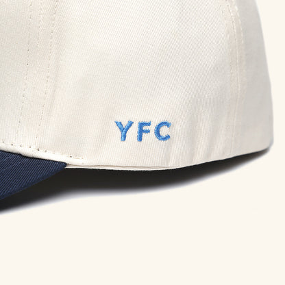YFC Rings Station Twill 5-Panel Snap Back - Natural/Navy
